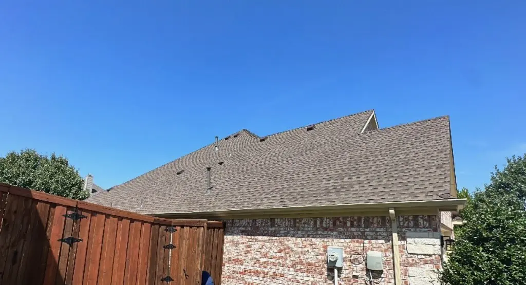 Completed roof replacement project in Athens